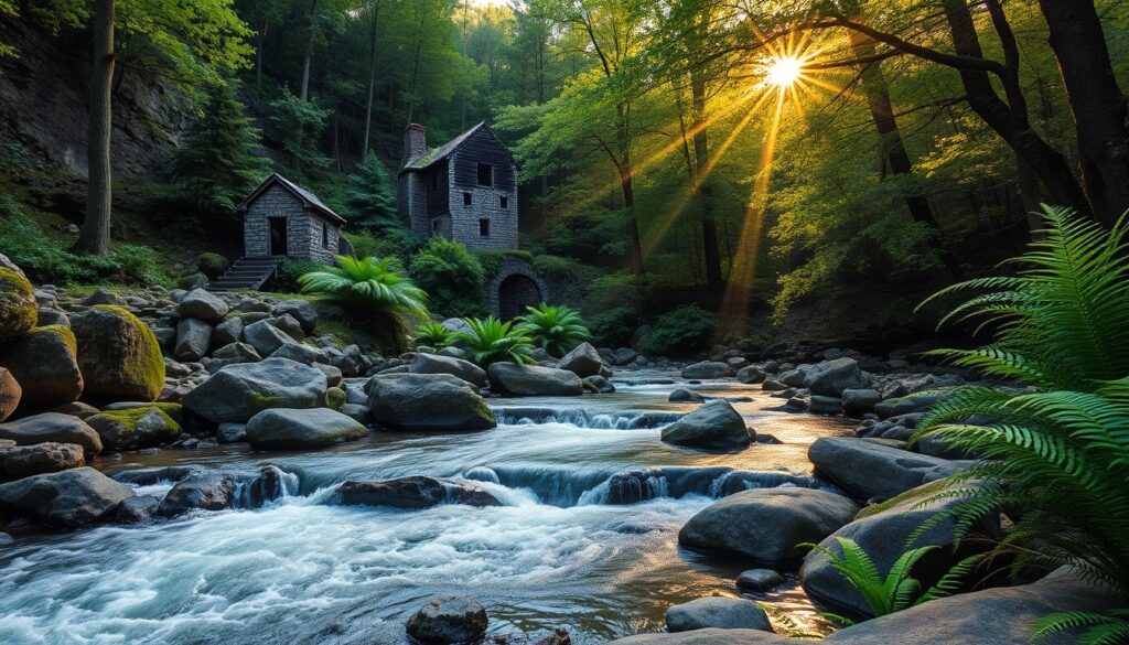 Sweetwater Creek Red Top Trail & Mill Ruins - Sweetwater Creek hiking trail Atlanta Scenic Photography